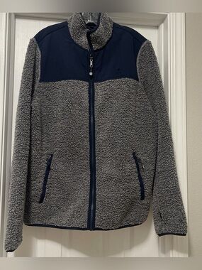Brooks Brothers fleece Full zip front jacket  Men’s Sz  Large